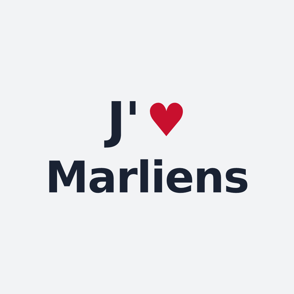 Poster personnalisé Marliens — design J'aime Marliens