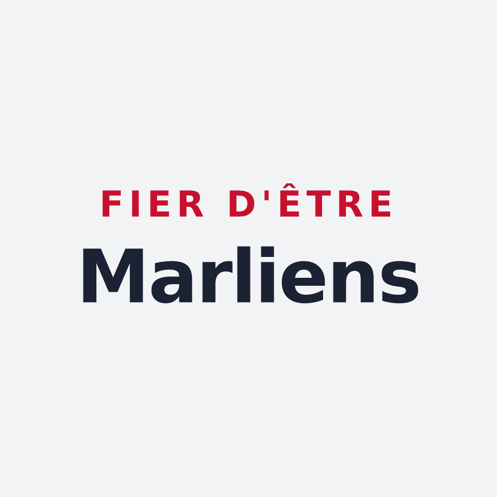 Poster « Fier d'être Marliens » — design pour Marly