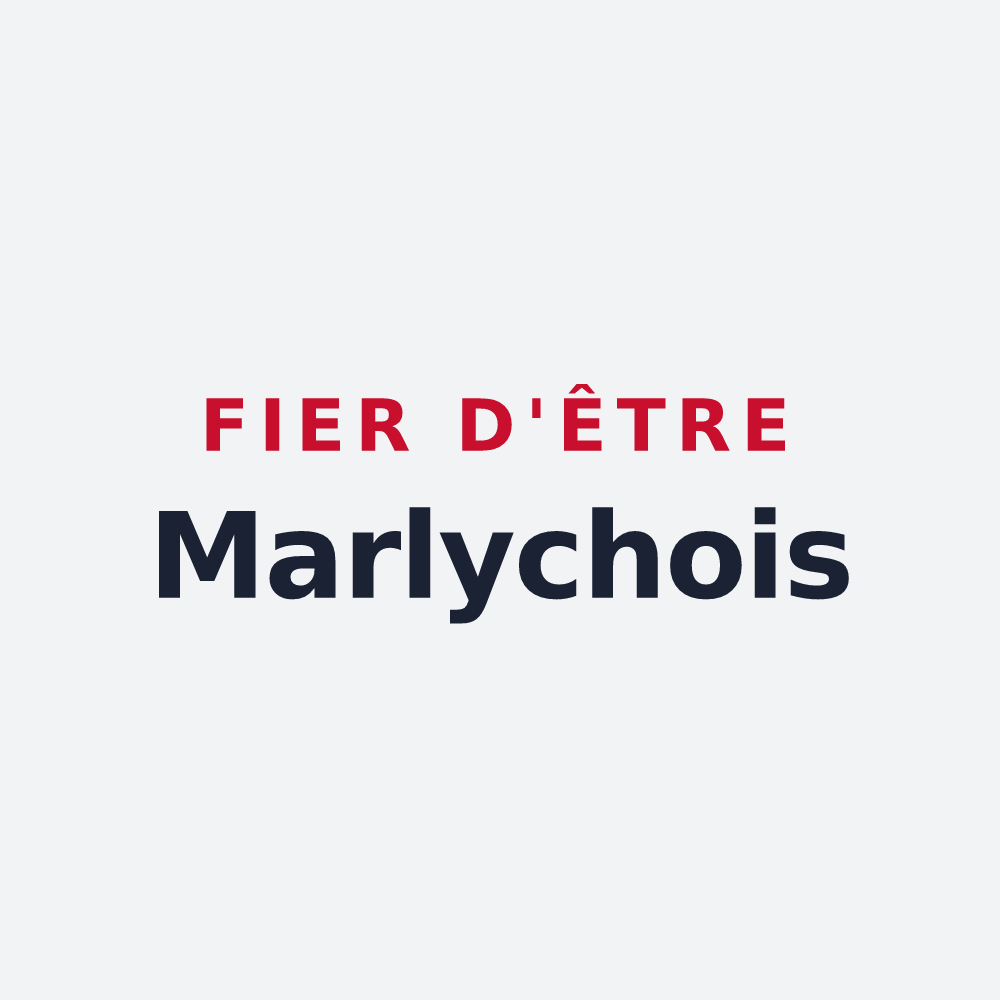 Poster « Fier d'être Marlychois » — design pour Marly-le-Roi