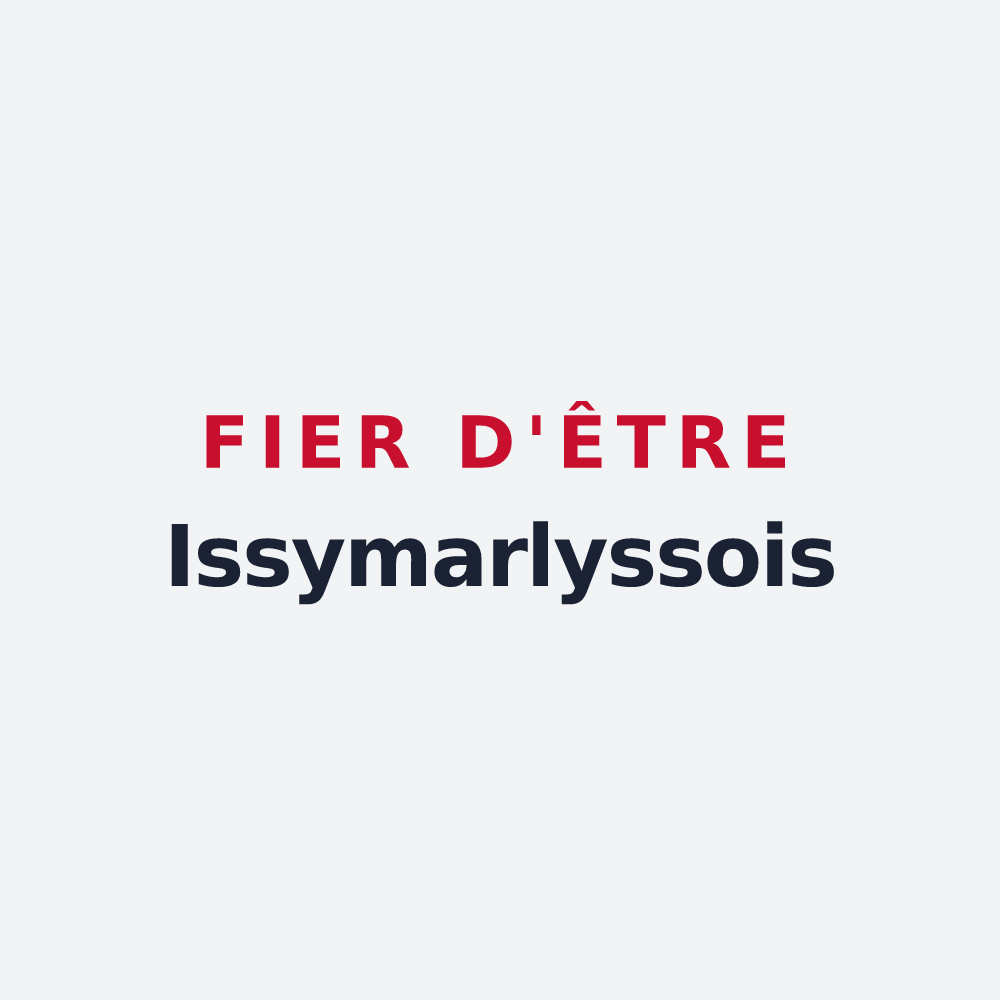 Poster « Fier d'être Issymarlyssois » — design pour Marly-sous-Issy