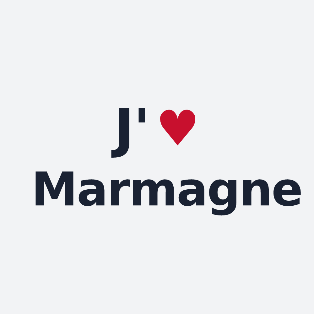 Poster personnalisé Marmagne — design J'aime Marmagne