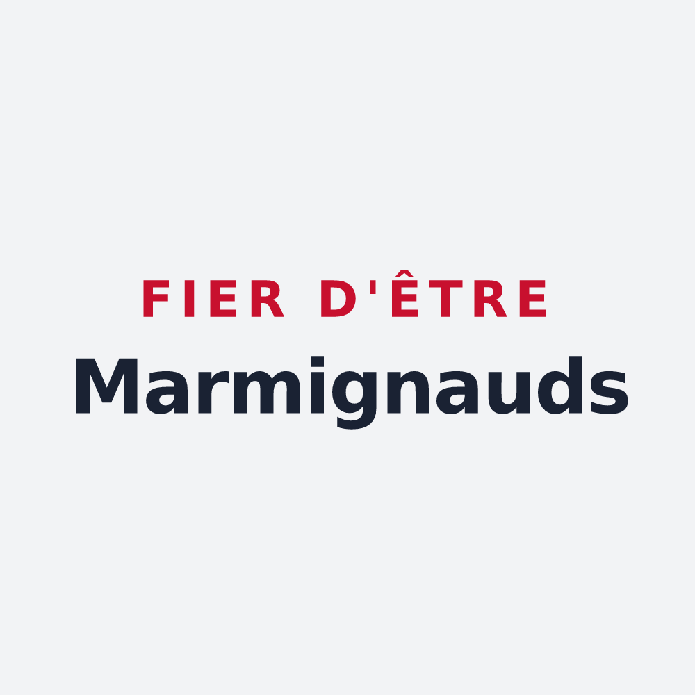 Poster « Fier d'être Marmignauds » — design pour Marmagne