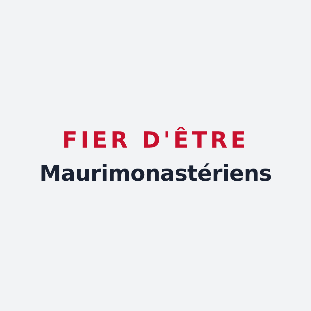 Poster « Fier d'être Maurimonastériens » — design pour Marmoutier