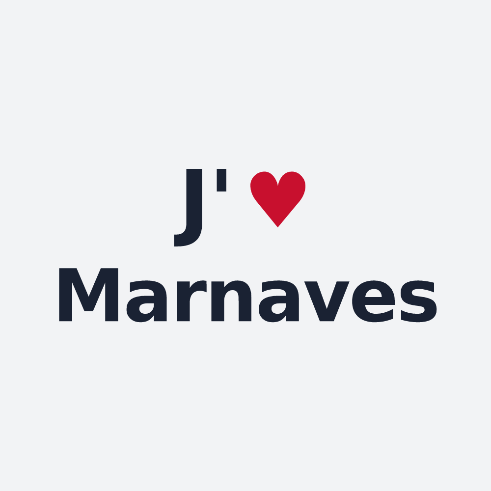 Poster personnalisé Marnaves — design J'aime Marnaves