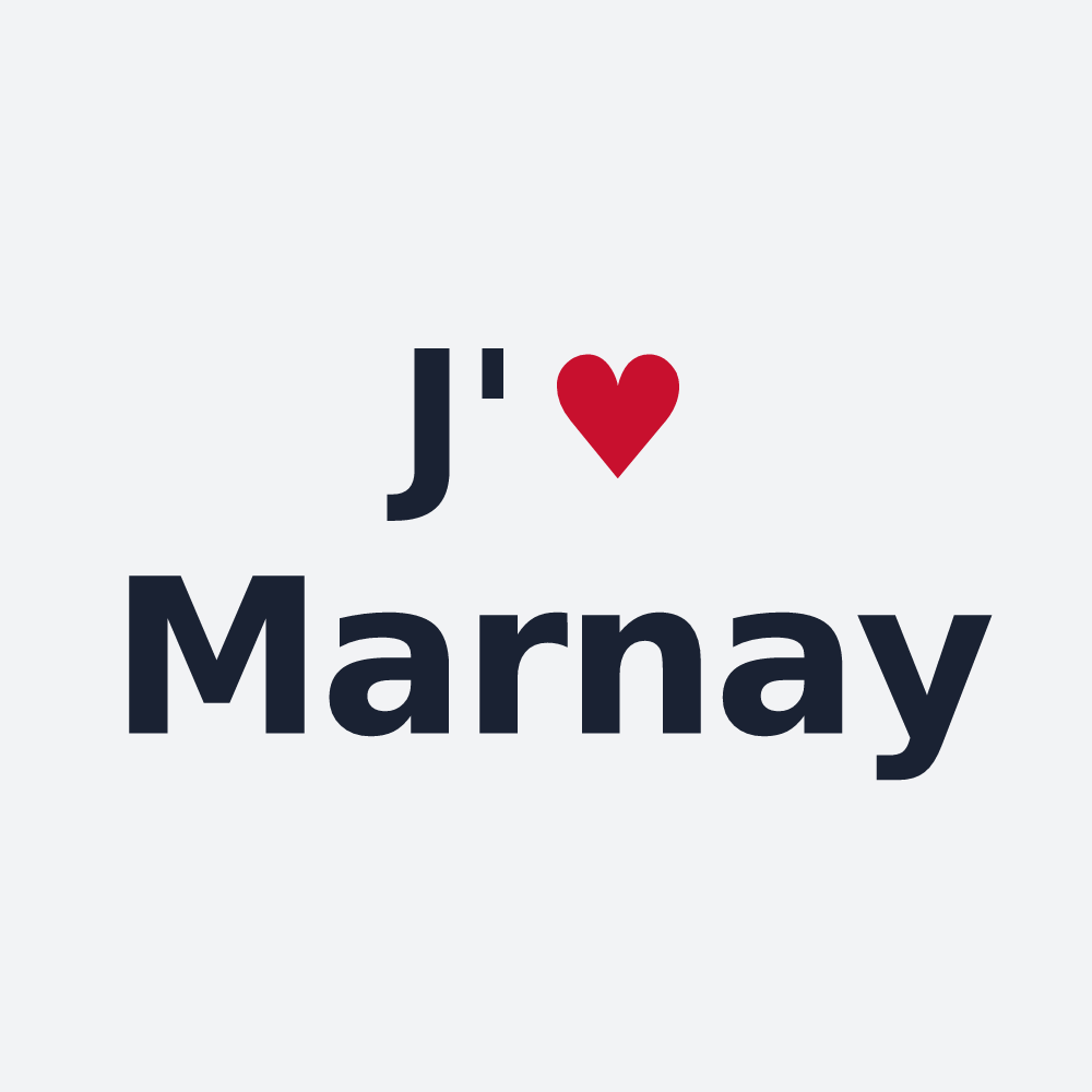 Poster personnalisé Marnay — design J'aime Marnay