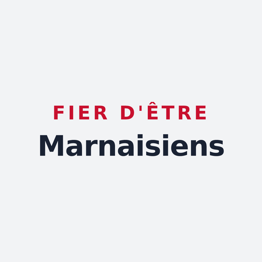 Poster « Fier d'être Marnaisiens » — design pour Marnay
