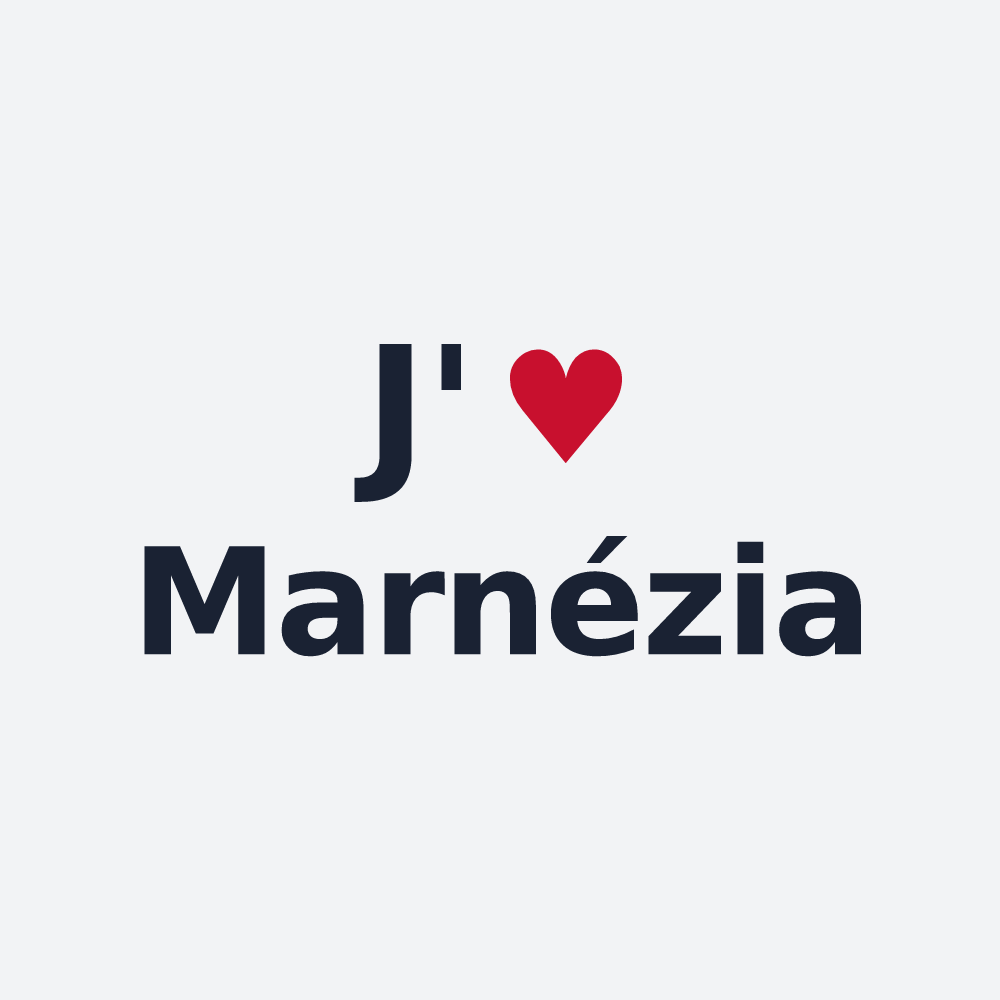 Poster personnalisé Marnézia — design J'aime Marnézia