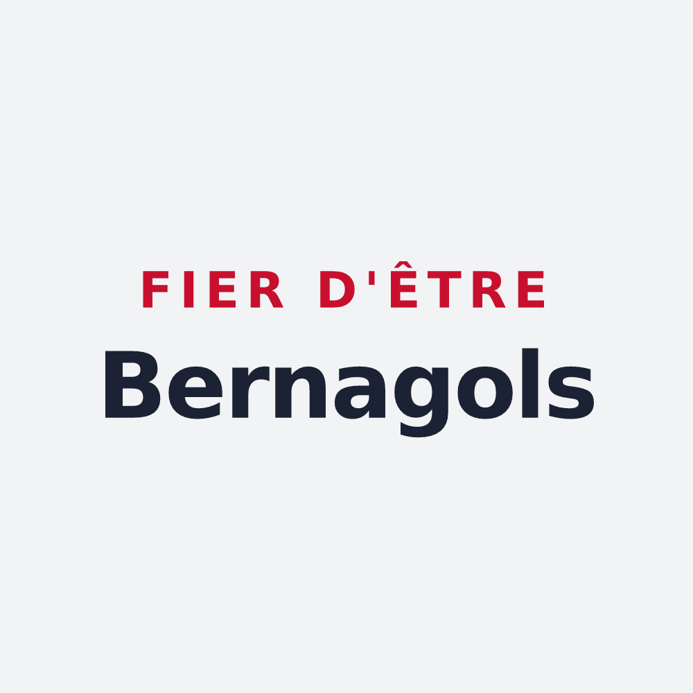 Poster « Fier d'être Bernagols » — design pour Marnhagues-et-Latour