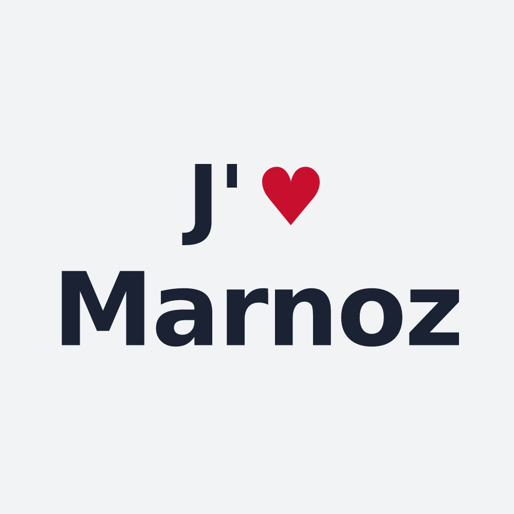 Poster personnalisé Marnoz — design J'aime Marnoz