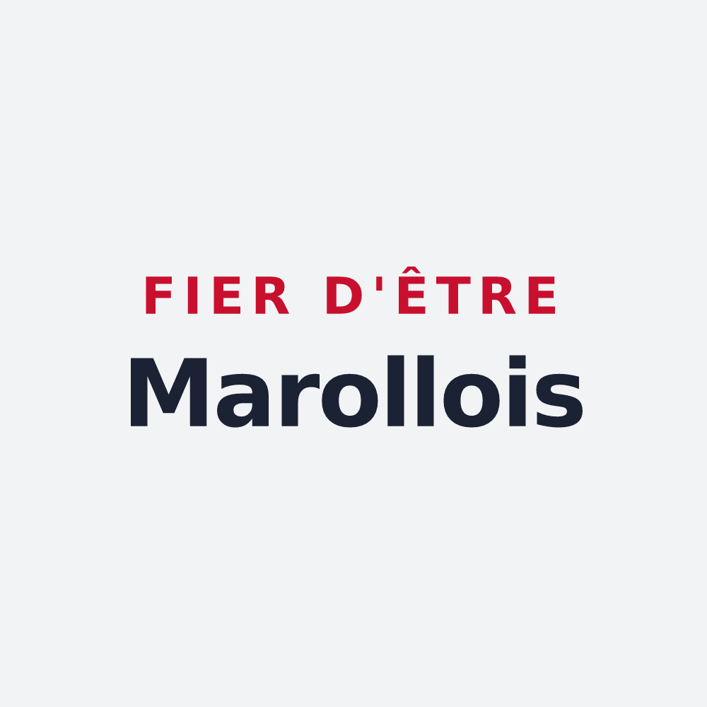 Poster « Fier d'être Marollois » — design pour Marolles-lès-Saint-Calais