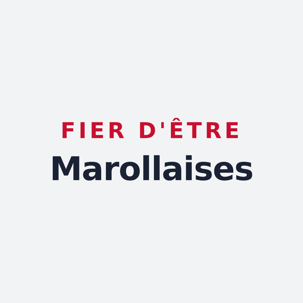 Poster « Fier d'être Marollaises » — design pour Marolles