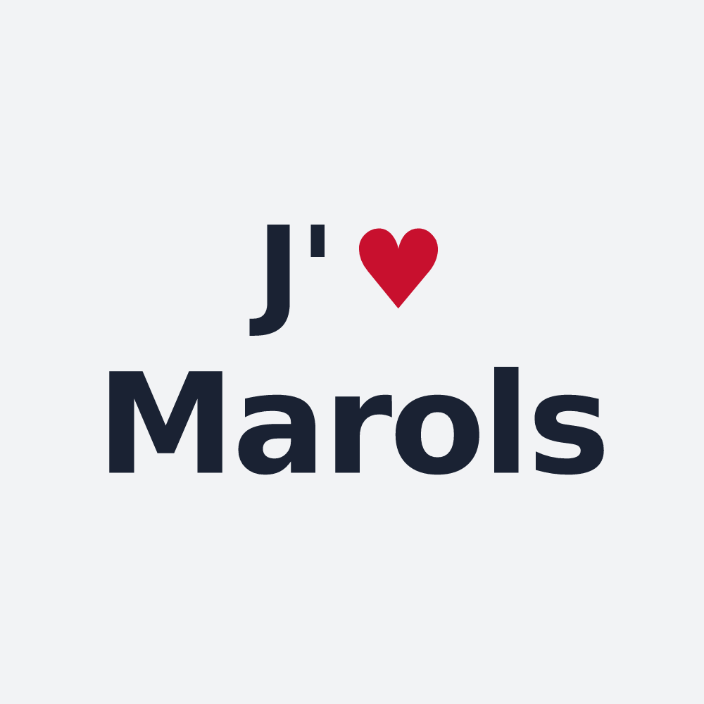 Poster personnalisé Marols — design J'aime Marols