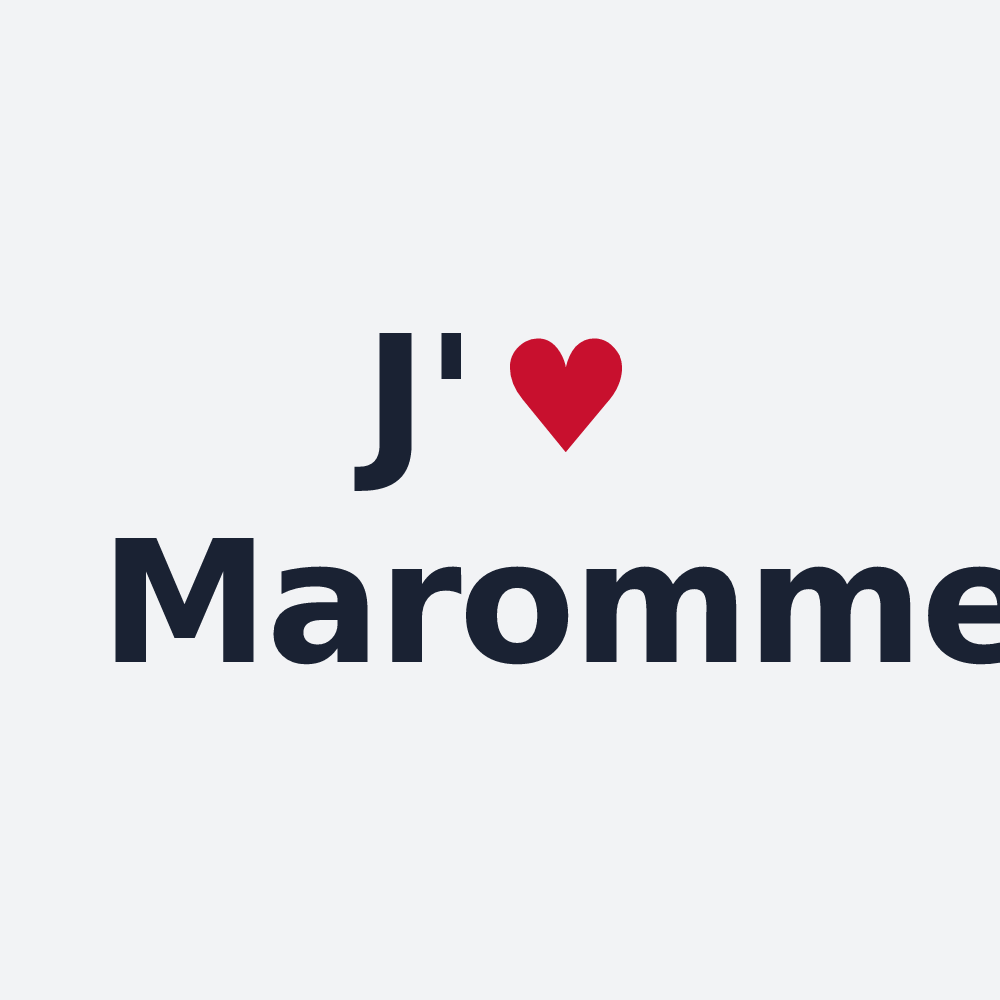 Poster personnalisé Maromme — design J'aime Maromme