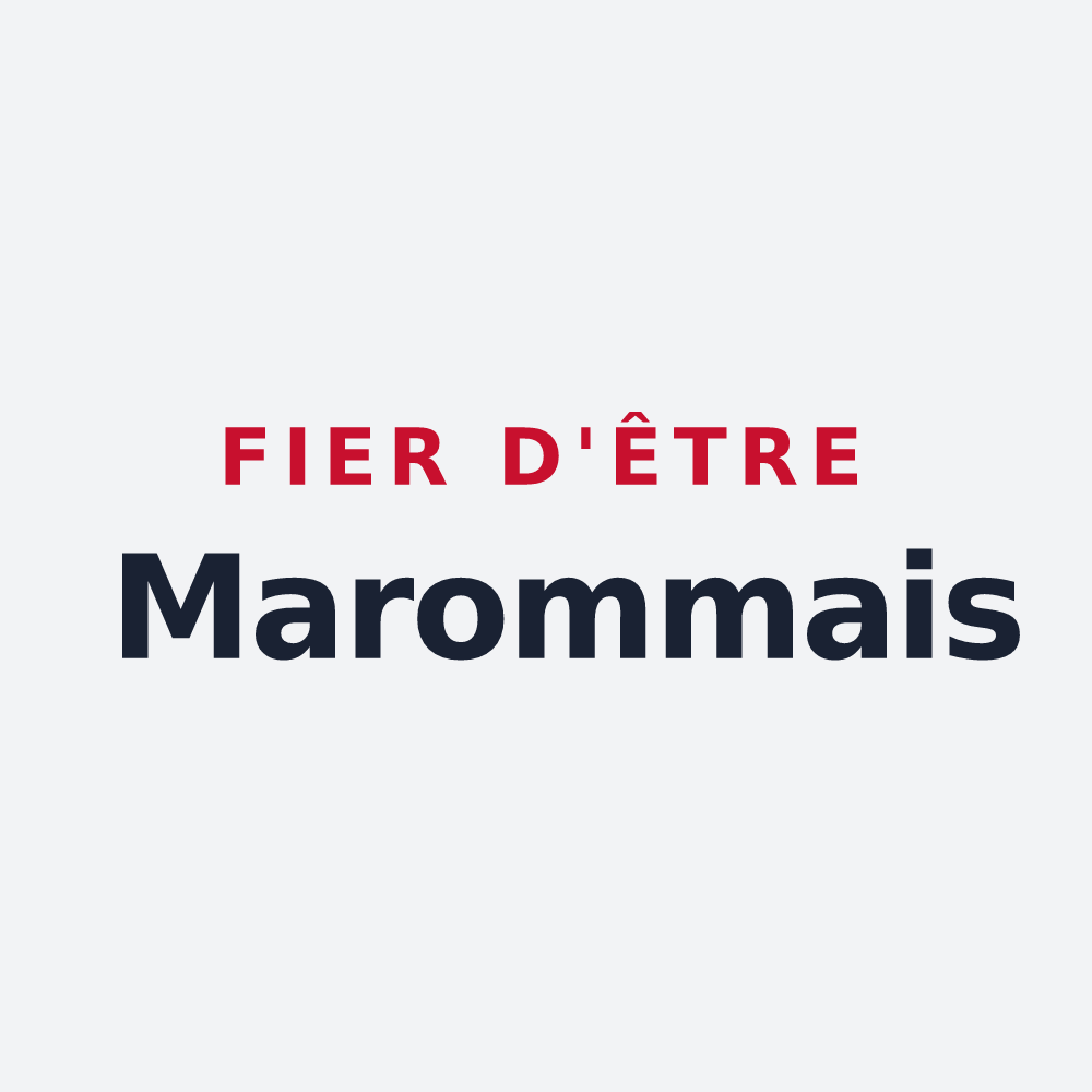 Poster « Fier d'être Marommais » — design pour Maromme