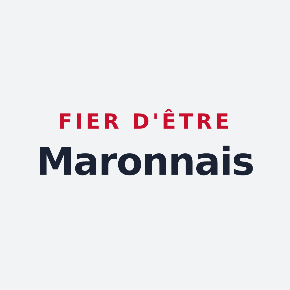 Poster « Fier d'être Maronnais » — design pour Mâron