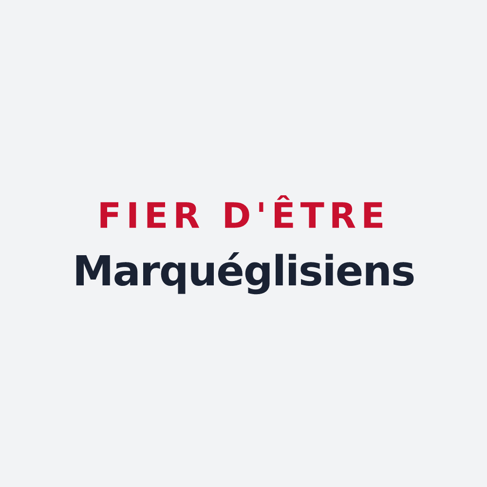 Poster « Fier d'être Marquéglisiens » — design pour Marquéglise