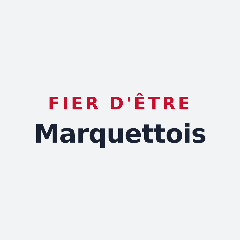 Poster « Fier d'être Marquettois » — design pour Marquette-lez-Lille