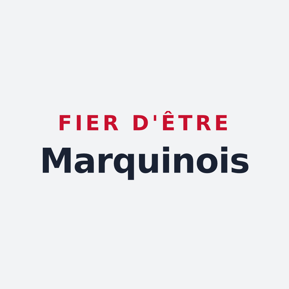 Poster « Fier d'être Marquinois » — design pour Marquigny