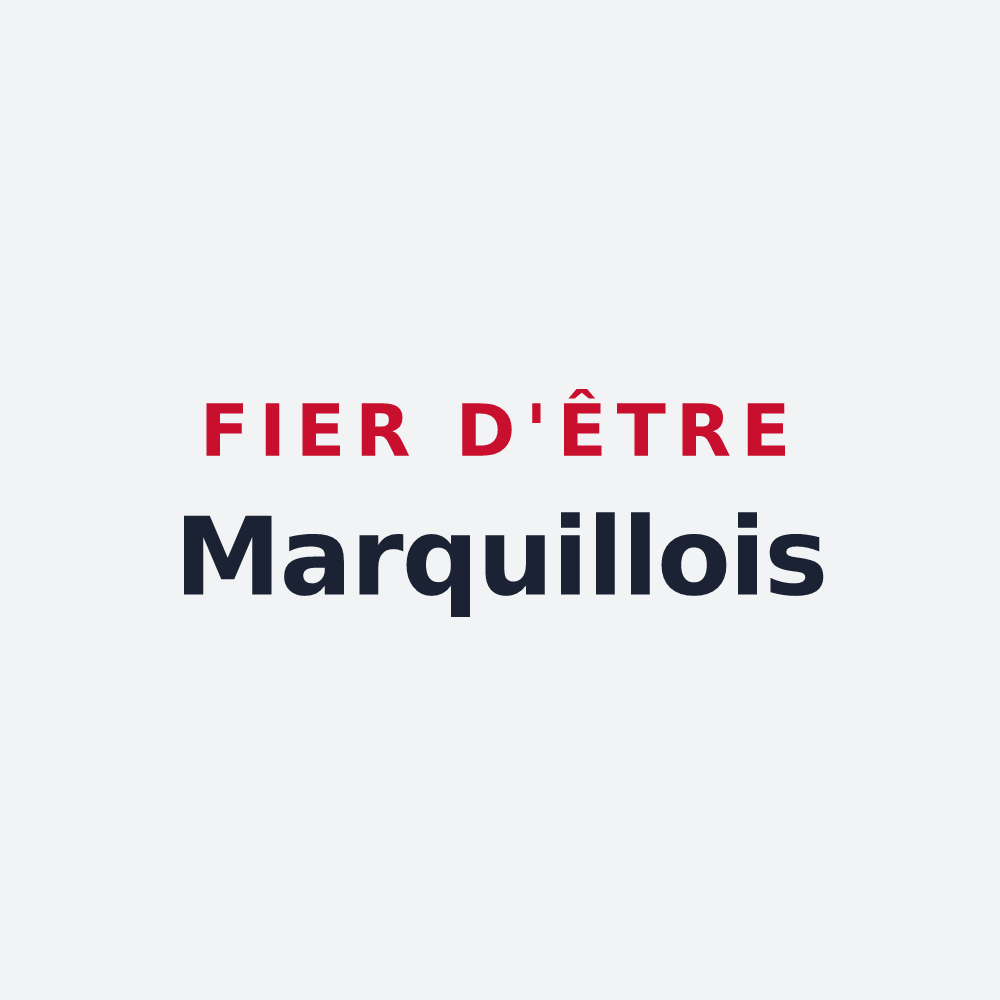 Poster « Fier d'être Marquillois » — design pour Marquillies