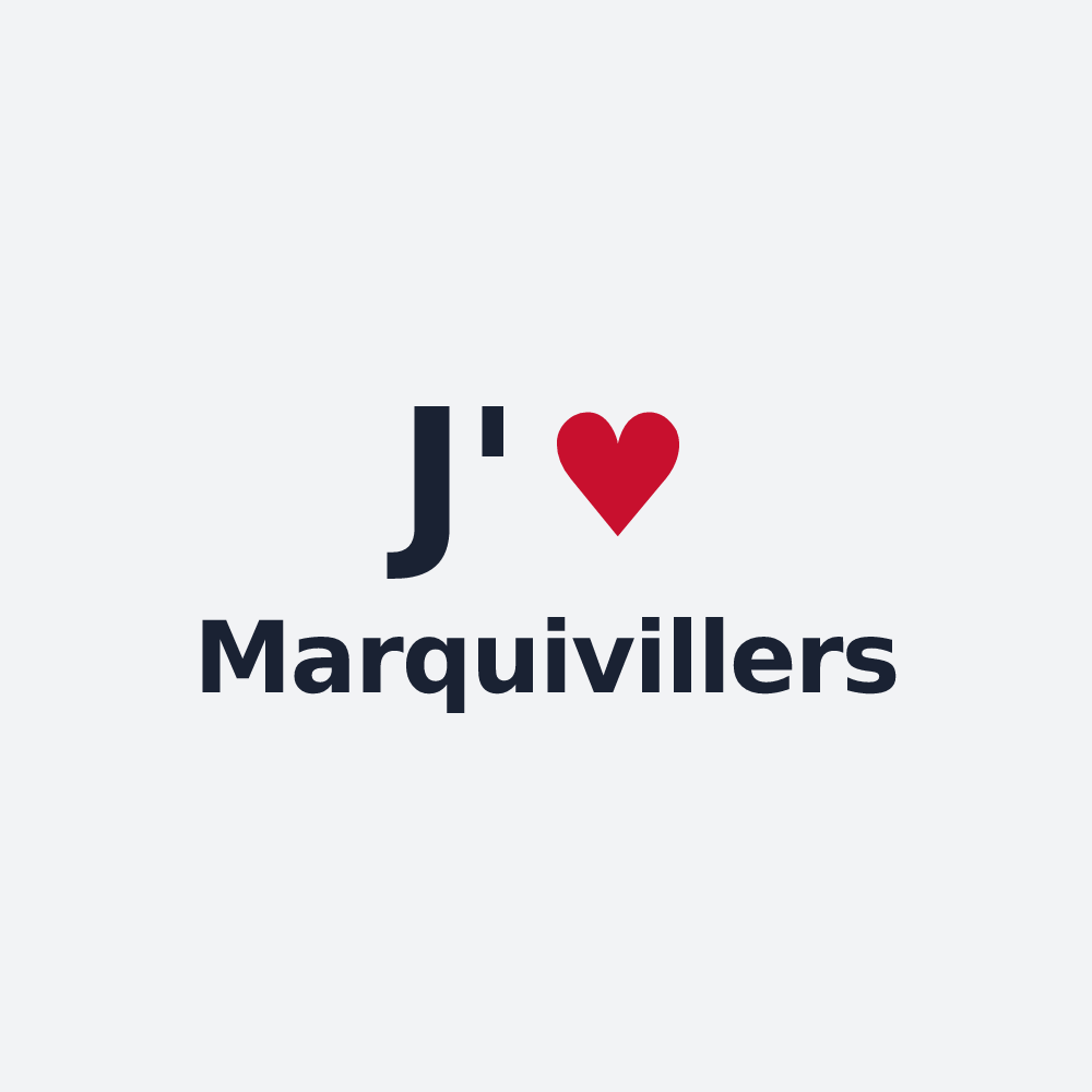 Poster personnalisé Marquivillers — design J'aime Marquivillers