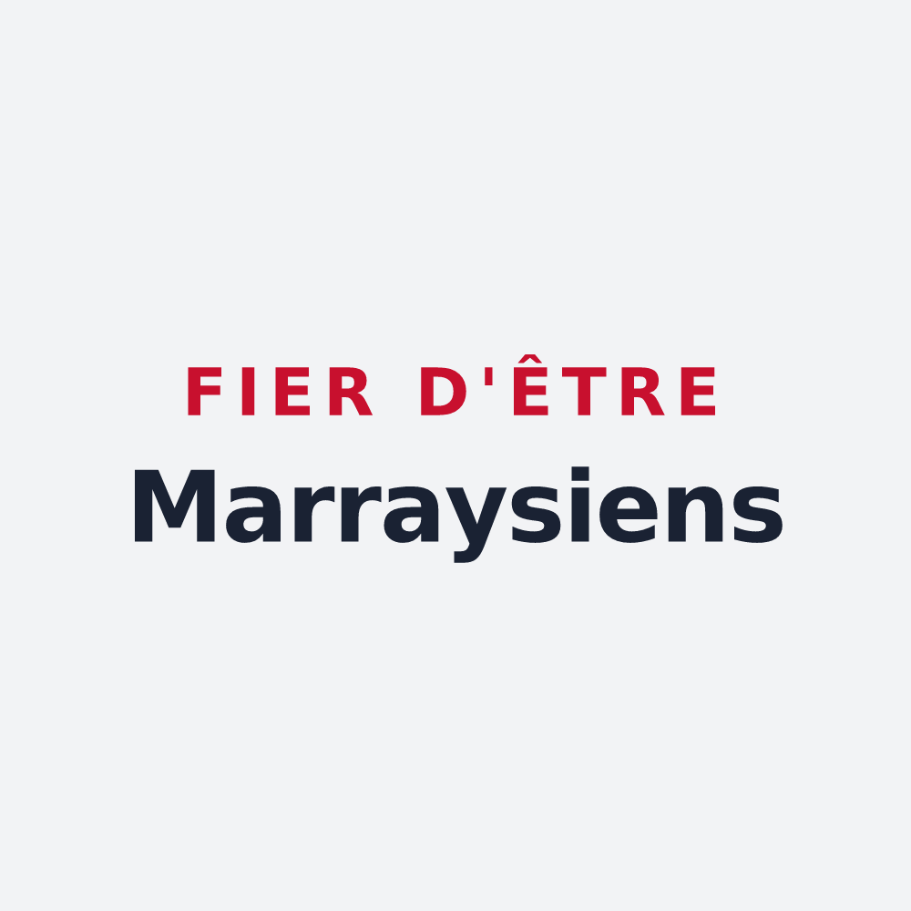 Poster « Fier d'être Marraysiens » — design pour Marray