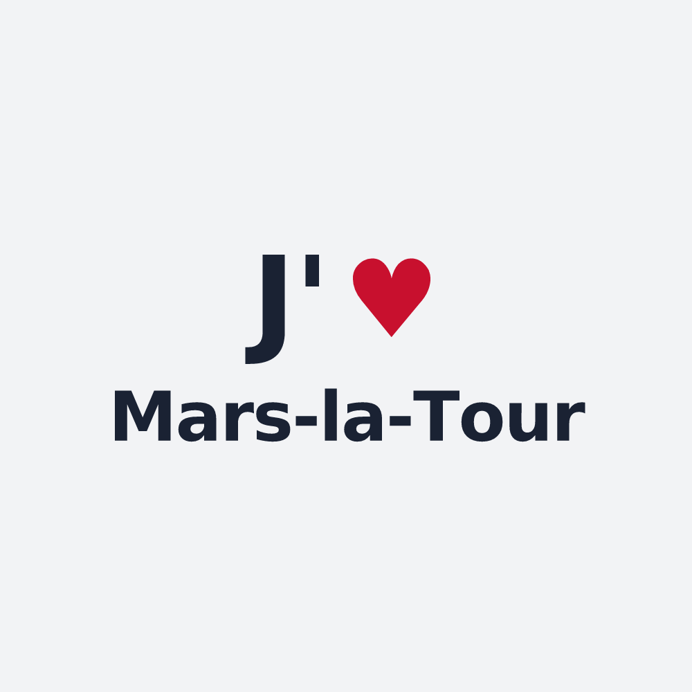 Poster personnalisé Mars-la-Tour — design J'aime Mars-la-Tour