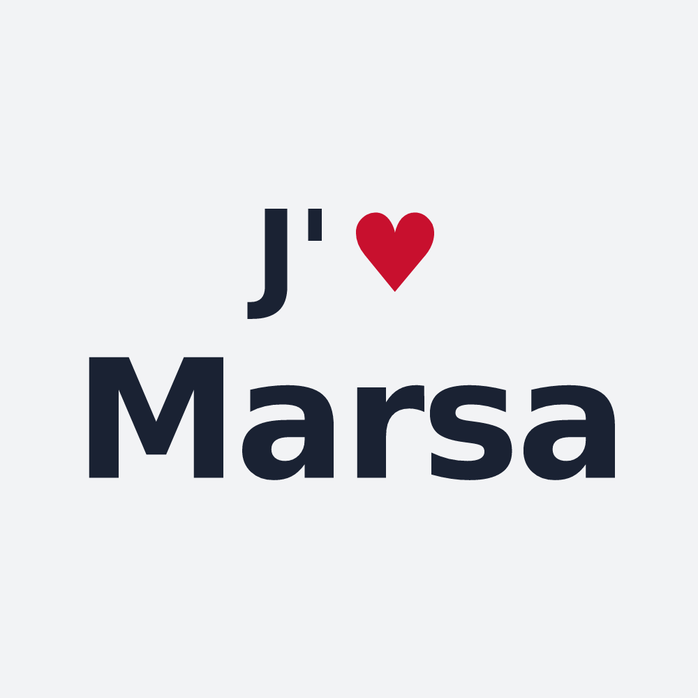 Poster personnalisé Marsa — design J'aime Marsa