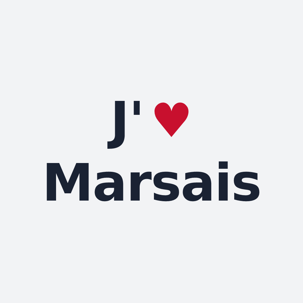 Poster personnalisé Marsais — design J'aime Marsais