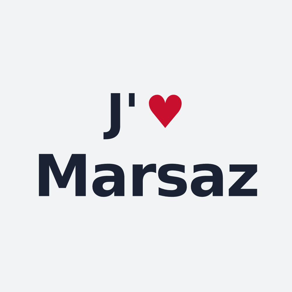 Poster personnalisé Marsaz — design J'aime Marsaz