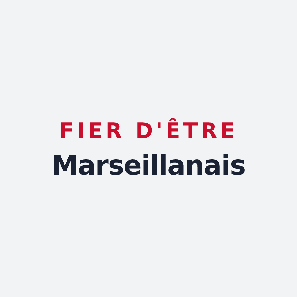 Poster « Fier d'être Marseillanais » — design pour Marseillan