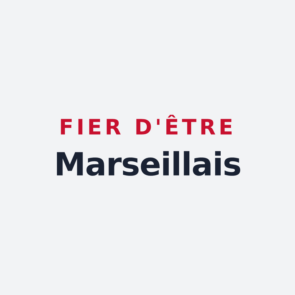 Poster « Fier d'être Marseillais » — design pour Marseille
