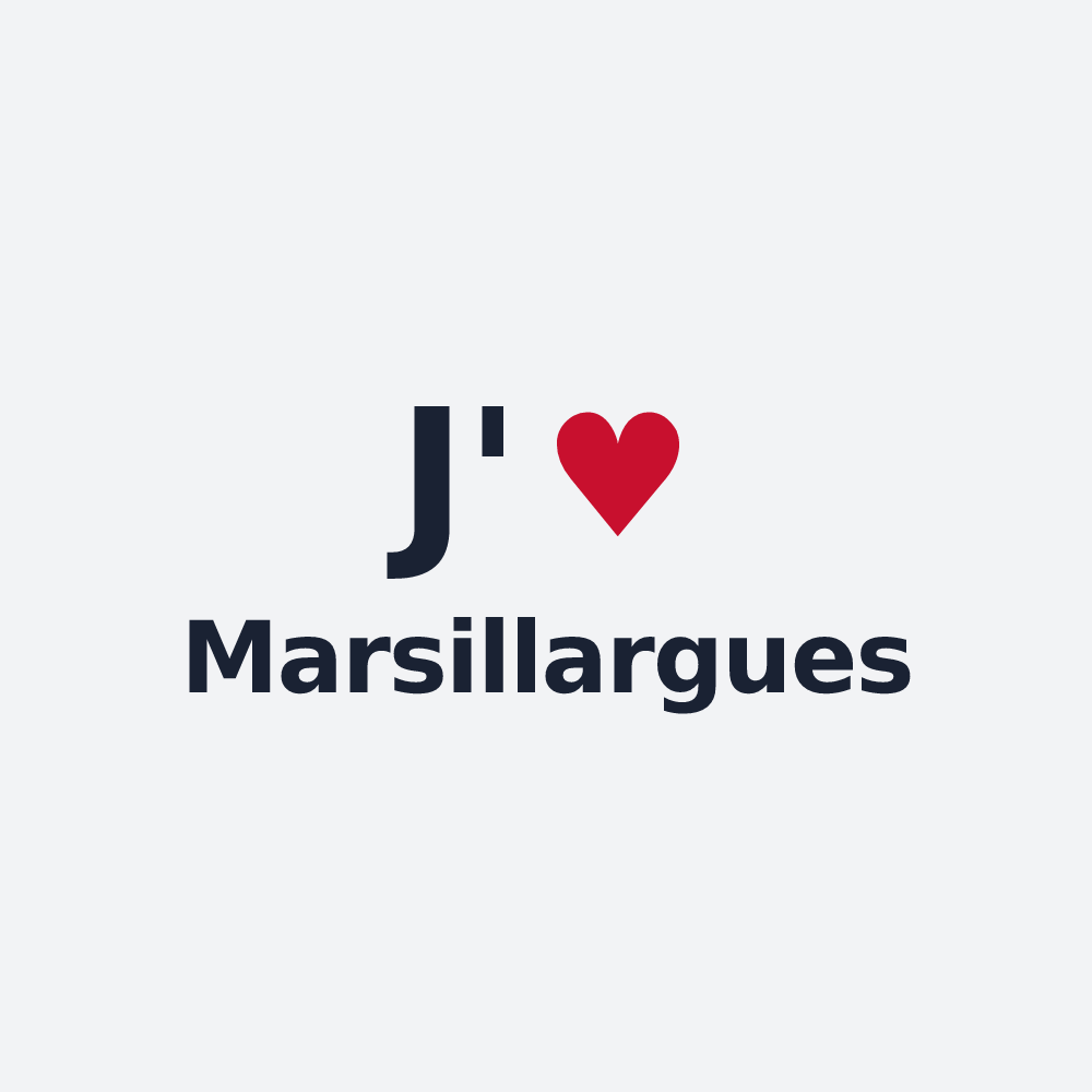 Poster personnalisé Marsillargues — design J'aime Marsillargues