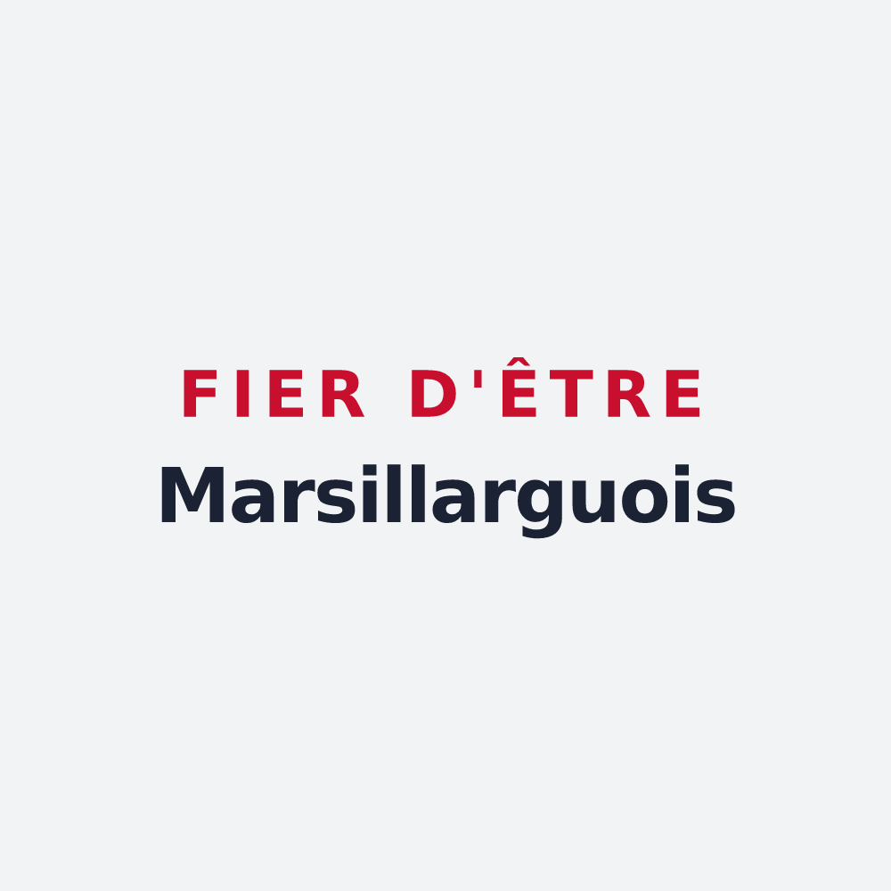 Poster « Fier d'être Marsillarguois » — design pour Marsillargues