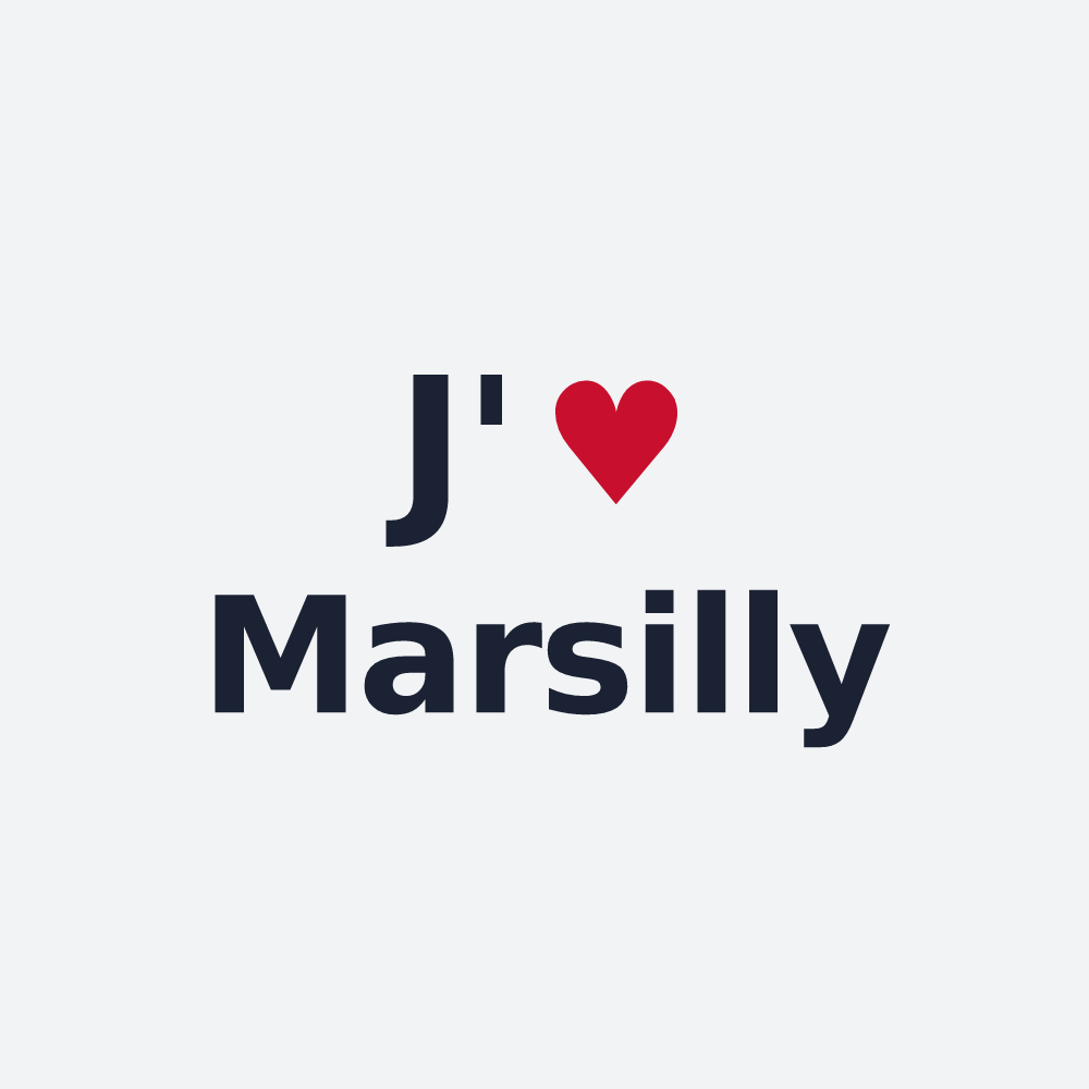 Poster personnalisé Marsilly — design J'aime Marsilly