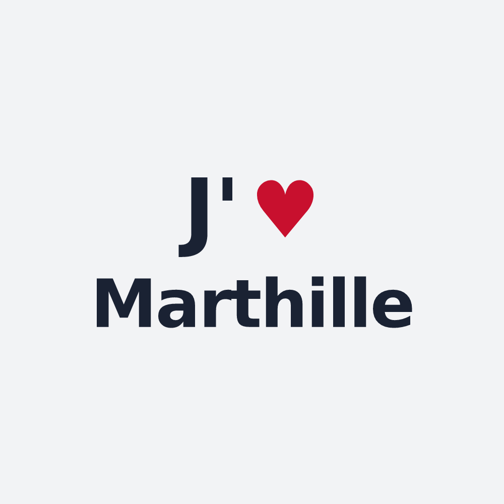 Poster personnalisé Marthille — design J'aime Marthille
