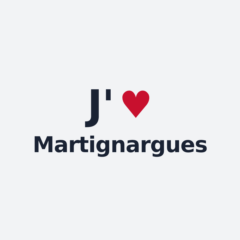 Poster personnalisé Martignargues — design J'aime Martignargues