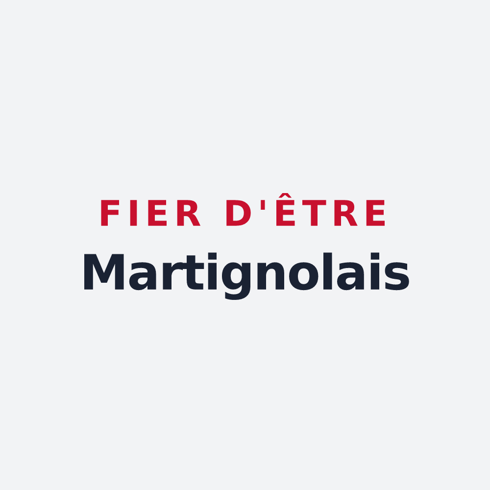 Poster « Fier d'être Martignolais » — design pour Martigné-Ferchaud
