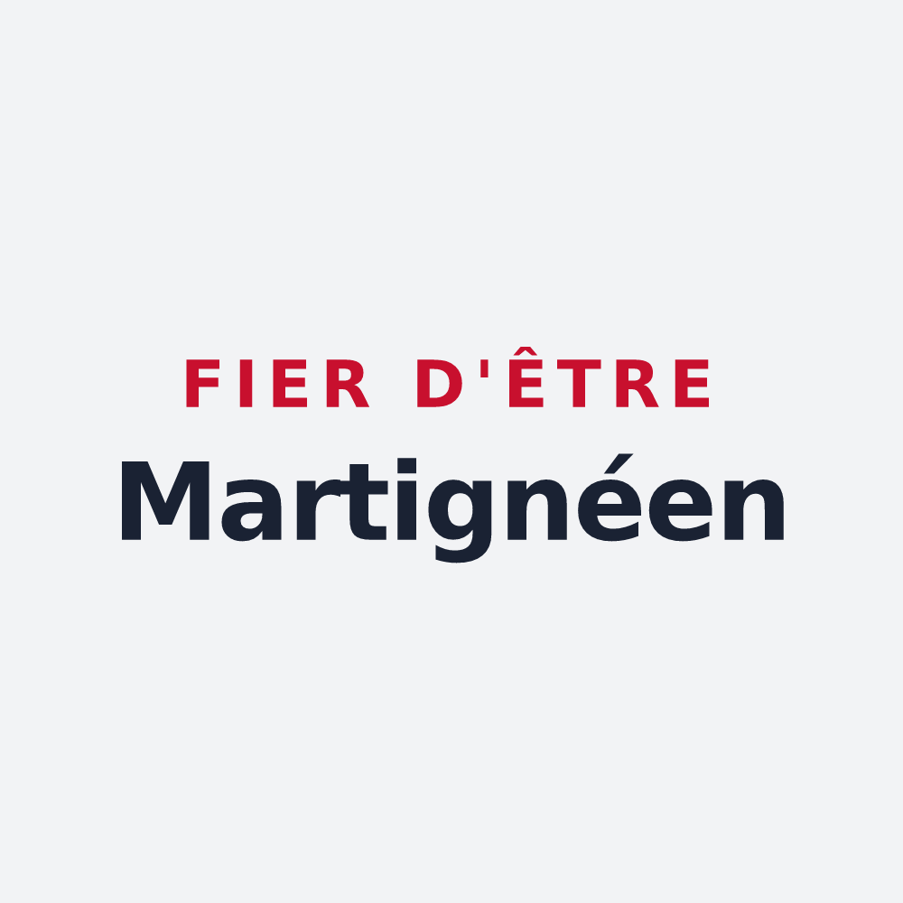 Poster « Fier d'être Martignéen » — design pour Martigné-sur-Mayenne
