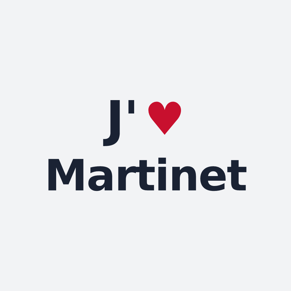 Poster personnalisé Martinet — design J'aime Martinet