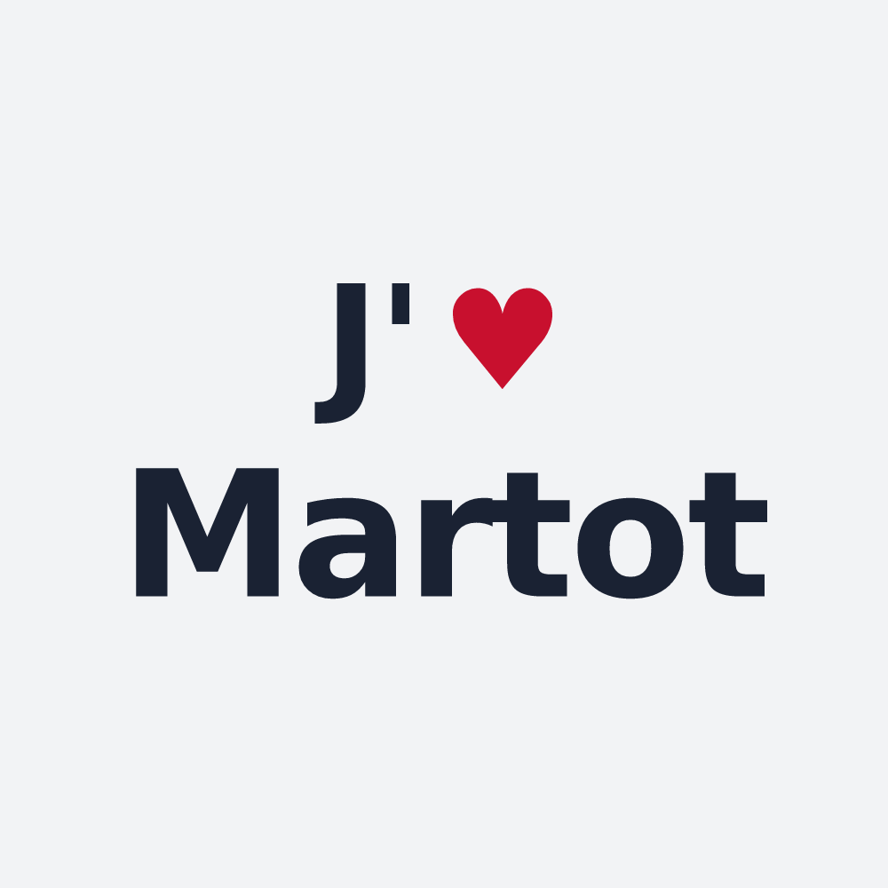 Poster personnalisé Martot — design J'aime Martot