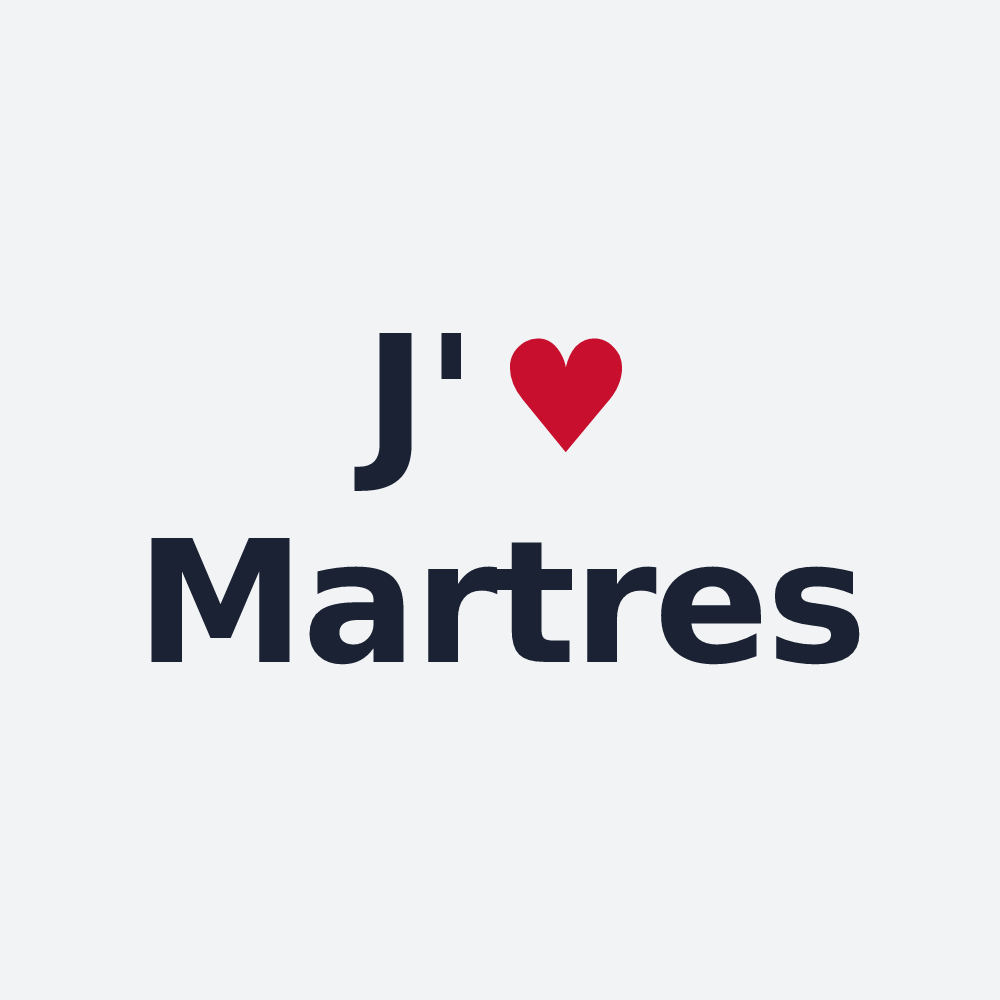 Poster personnalisé Martres — design J'aime Martres