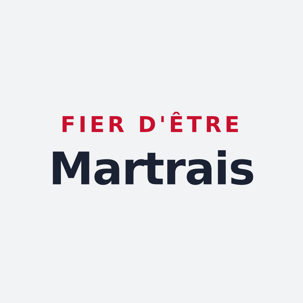Poster « Fier d'être Martrais » — design pour Martres