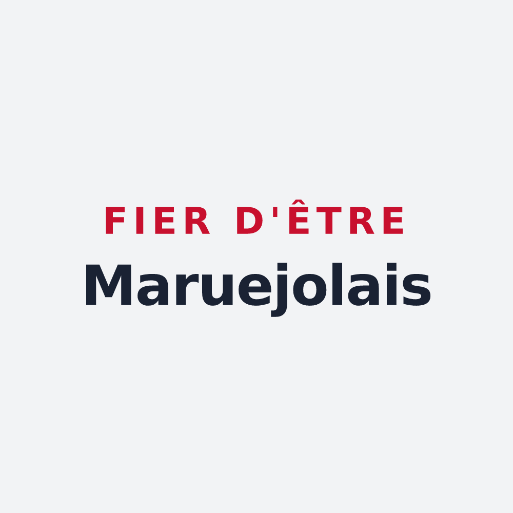 Poster « Fier d'être Maruejolais » — design pour Maruéjols-lès-Gardon