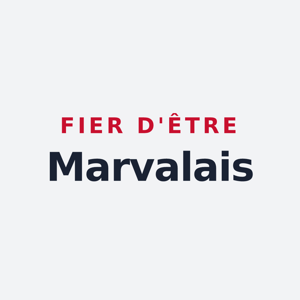 Poster « Fier d'être Marvalais » — design pour Marval