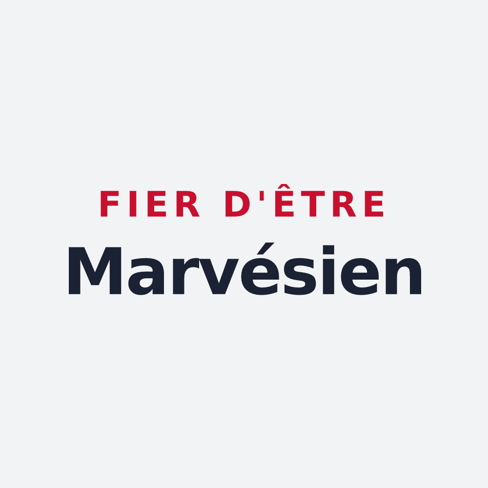 Poster « Fier d'être Marvésien » — design pour Marvaux-Vieux