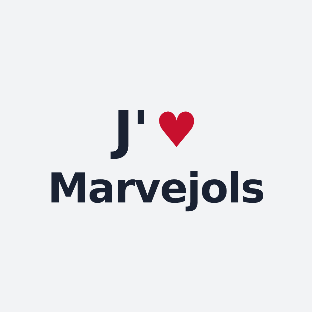 Poster personnalisé Marvejols — design J'aime Marvejols