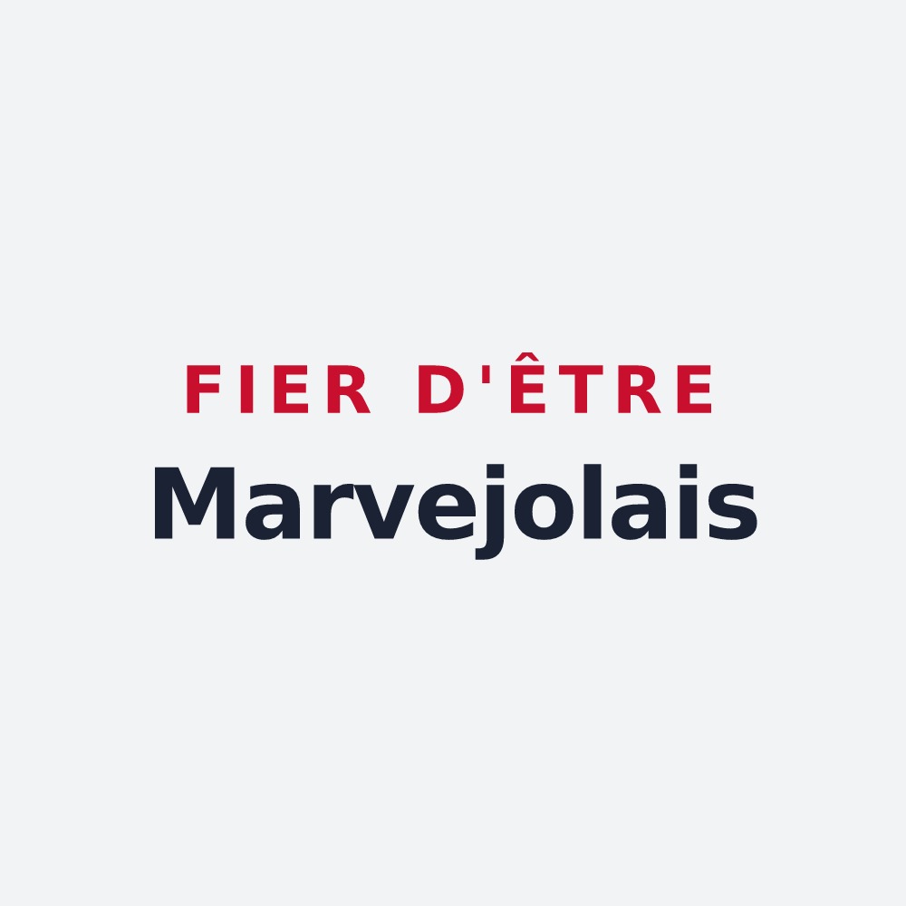 Poster « Fier d'être Marvejolais » — design pour Marvejols