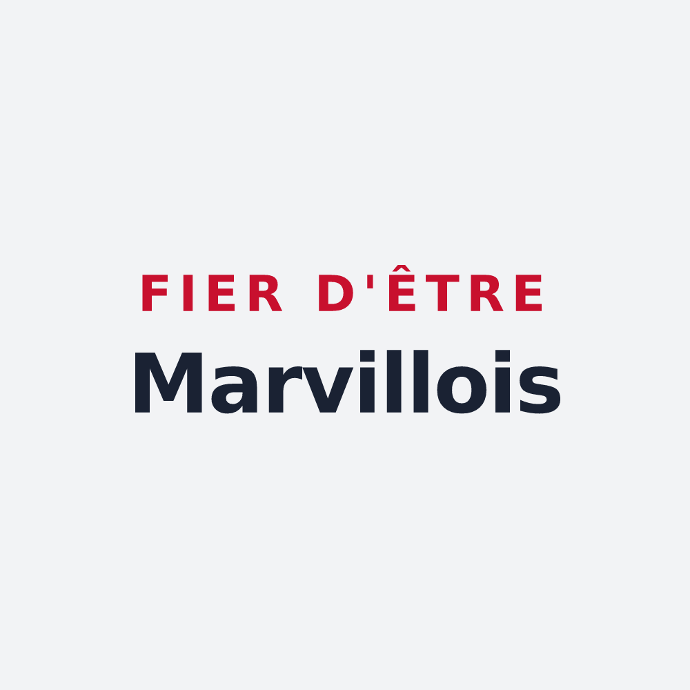 Poster « Fier d'être Marvillois » — design pour Marville-Moutiers-Brûlé