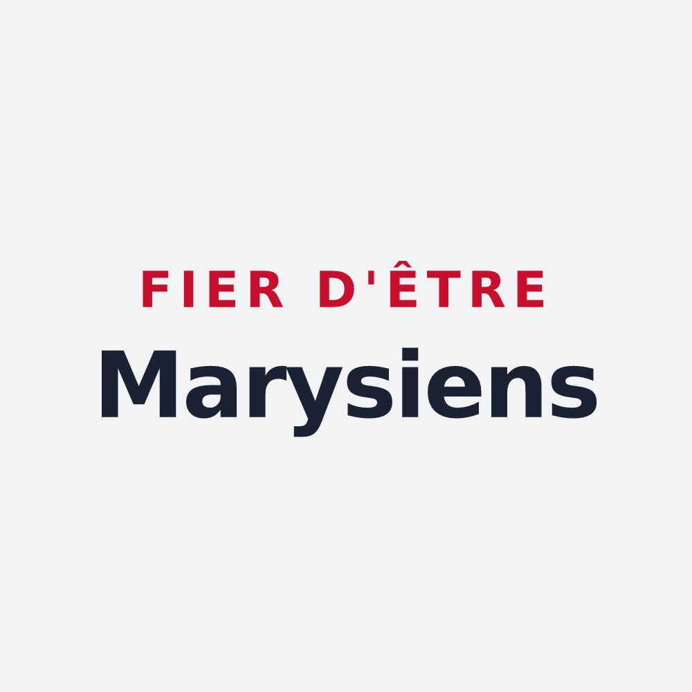 Poster « Fier d'être Marysiens » — design pour Mary-sur-Marne