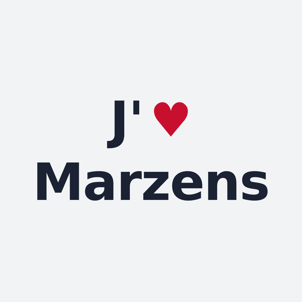 Poster personnalisé Marzens — design J'aime Marzens